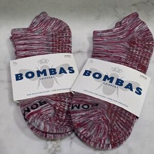 Bombas Women's 2 Pairs Gripper Ankle Socks Size 8-12/L Multicolored